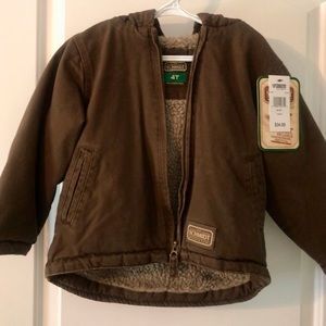 Brand new Schmidt thick jacket w/hood. Size 4T